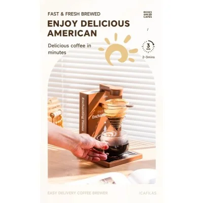 iCafilas Easy Delivery Coffee Brewer - Brown